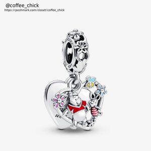 Pandora Disney Winnie the Pooh & Piglet Double Dangle Charm